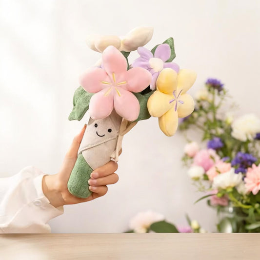 Cute Plush Tulips Bouquet , Kawaii Gift